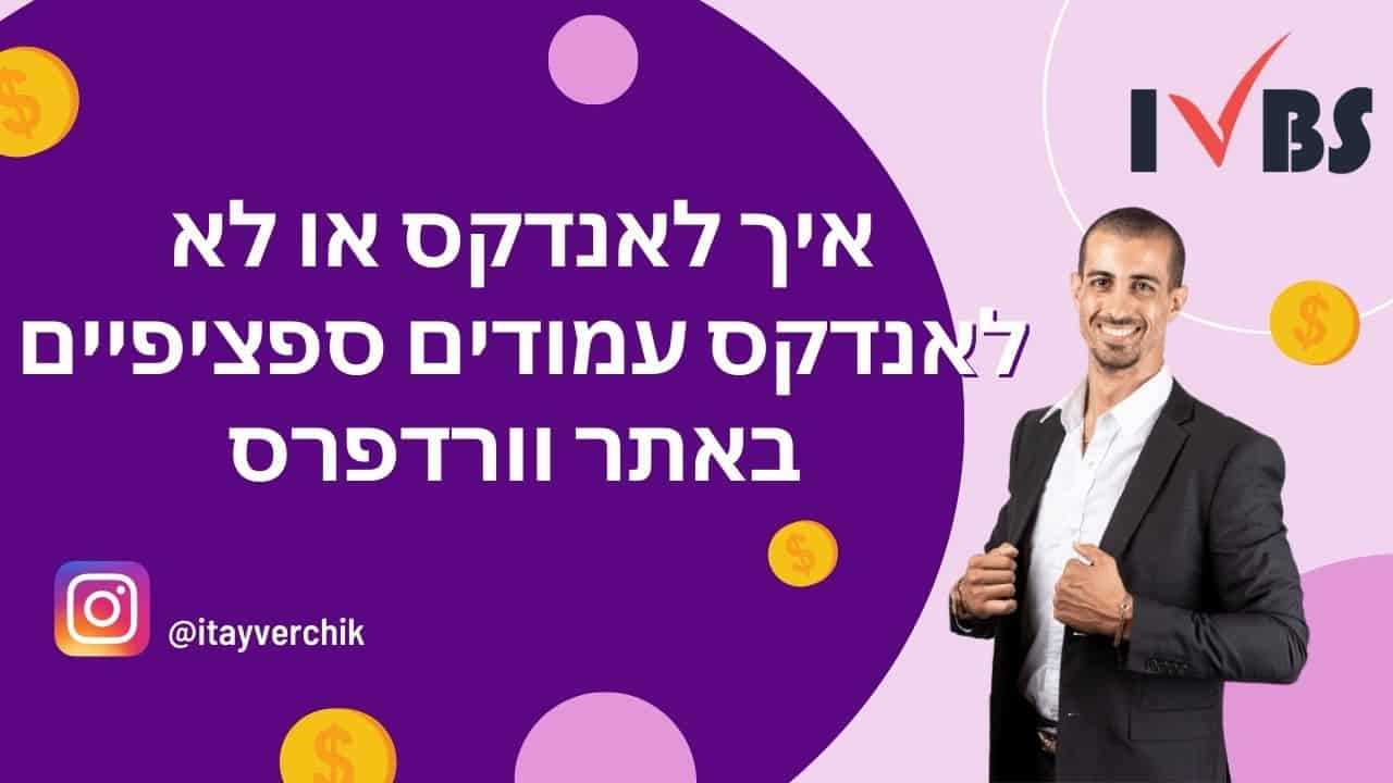 איך לאנדקס או לא לאנדקס עמודים ספציפיים בוורדפרס – שליטה מלאה ב-SEO